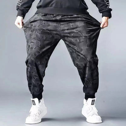 Summer Casual Men's Plus Size Sweatpants Youth Cropped Trousers