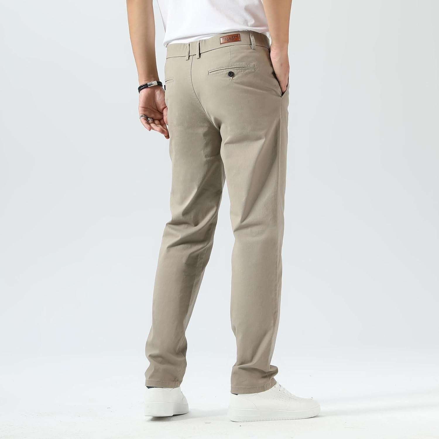 Men’S Slim Fit Khaki Pants Men’S Tapered Chino Pants