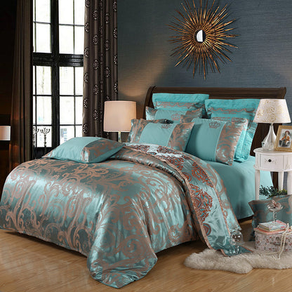 Active satin jacquard four-piece bedding