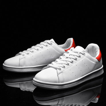 Lace-Up White Shoes Sneakers For Men And Women Couples