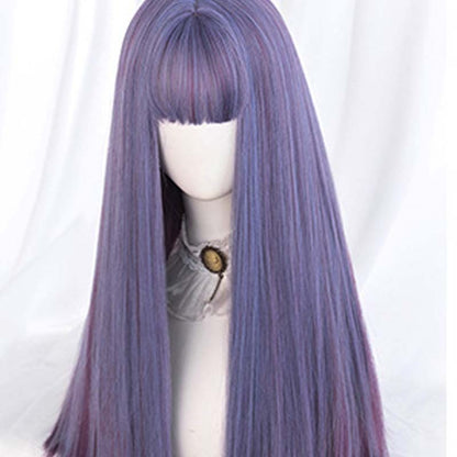 Wigs For Women With Gradient Long Straight Hair