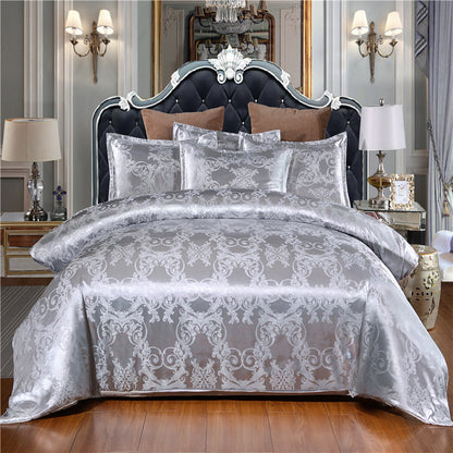 Home Textile European-Style Satin Jacquard Bedding Kit