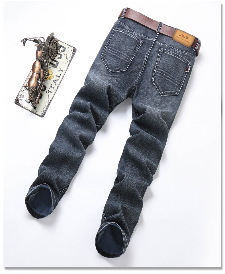 Men's Loose Straight Leg Summer Jeans