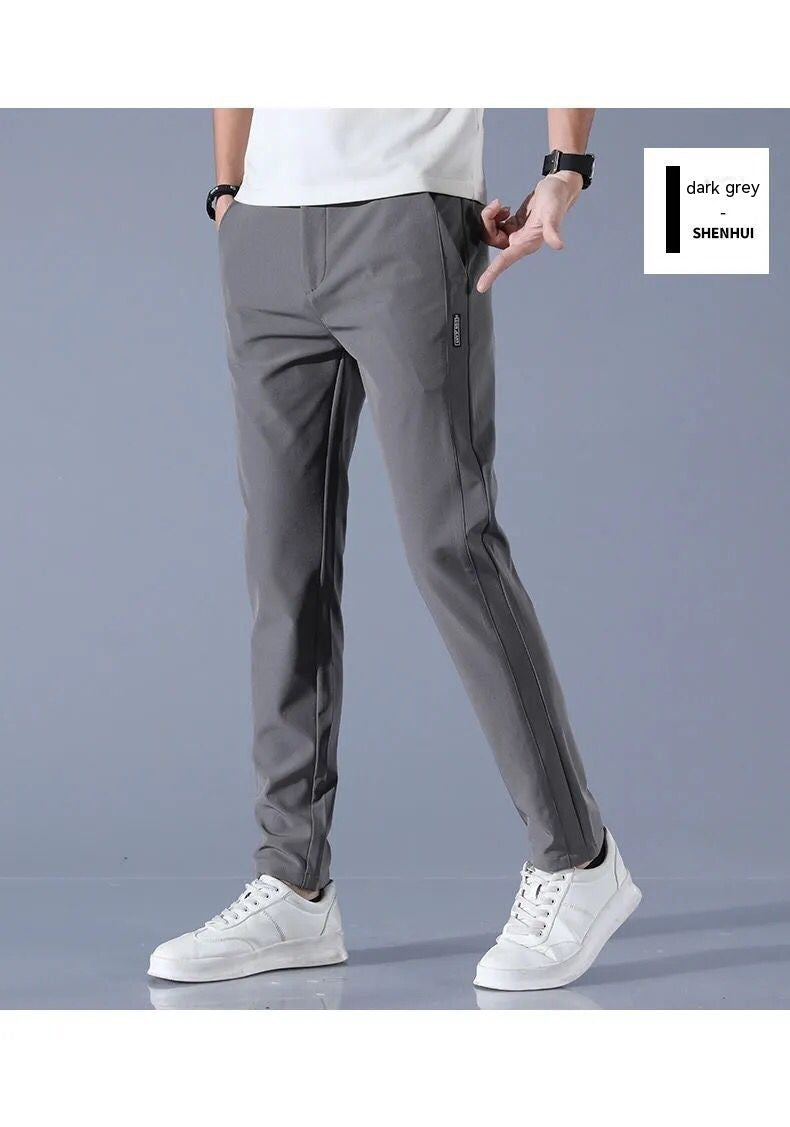 Casual Trousers Men's Loose Ice Silk Quick-drying