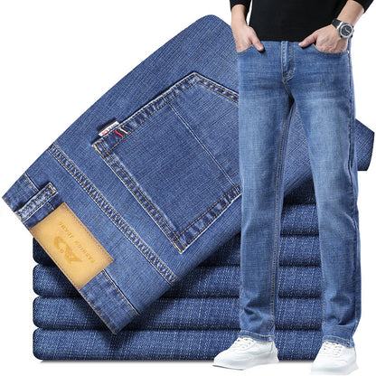 Men's Loose Straight Leg Summer Jeans