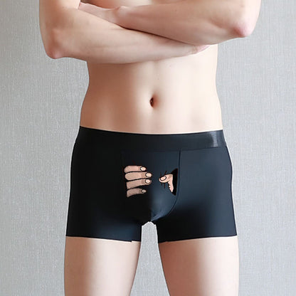 Summer Ice Silk Creative Simple Men's Underwear