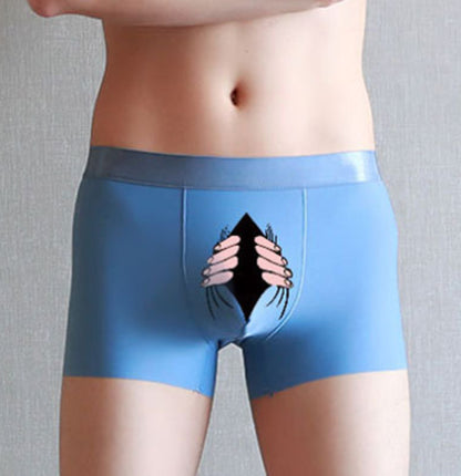 Summer Ice Silk Creative Simple Men's Underwear