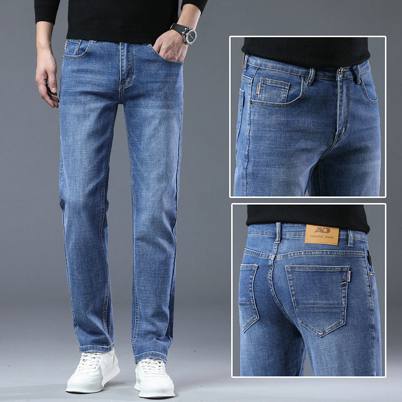 Men's Loose Straight Leg Summer Jeans