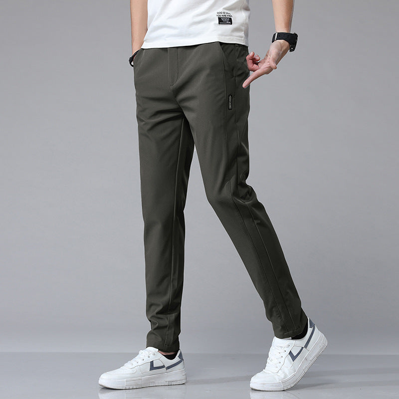 Casual Trousers Men's Loose Ice Silk Quick-drying