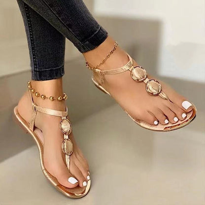 Women's Summer New Casual Flat Thong Beach Sandals