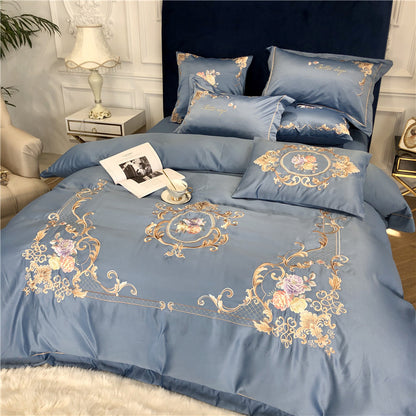 Ice Silk European Style Bedding Four Piece Silk Bedding