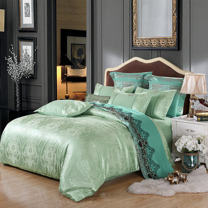 Active satin jacquard four-piece bedding