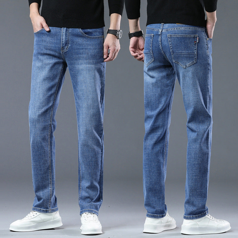 Men's Loose Straight Leg Summer Jeans