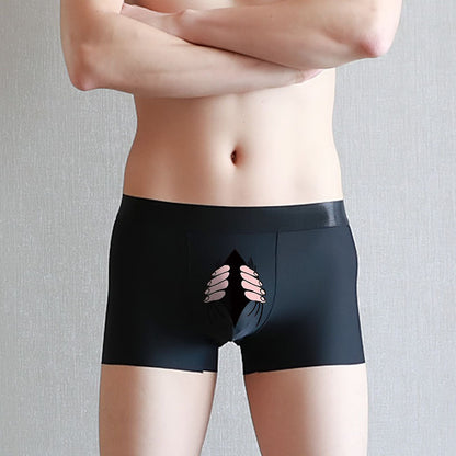 Summer Ice Silk Creative Simple Men's Underwear