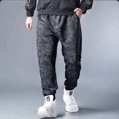 Summer Casual Men's Plus Size Sweatpants Youth Cropped Trousers