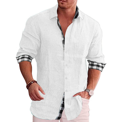 Men's Summer Solid Color Short Sleeve Shirt