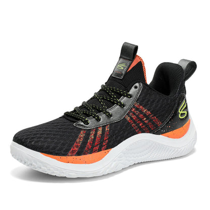 Summer men's basketball shoes net surface breathable student training shoes soft soled men's and women's sports shoes 36~45