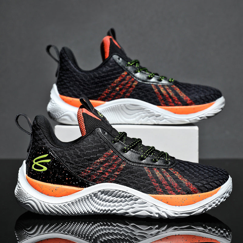 Summer men's basketball shoes net surface breathable student training shoes soft soled men's and women's sports shoes 36~45